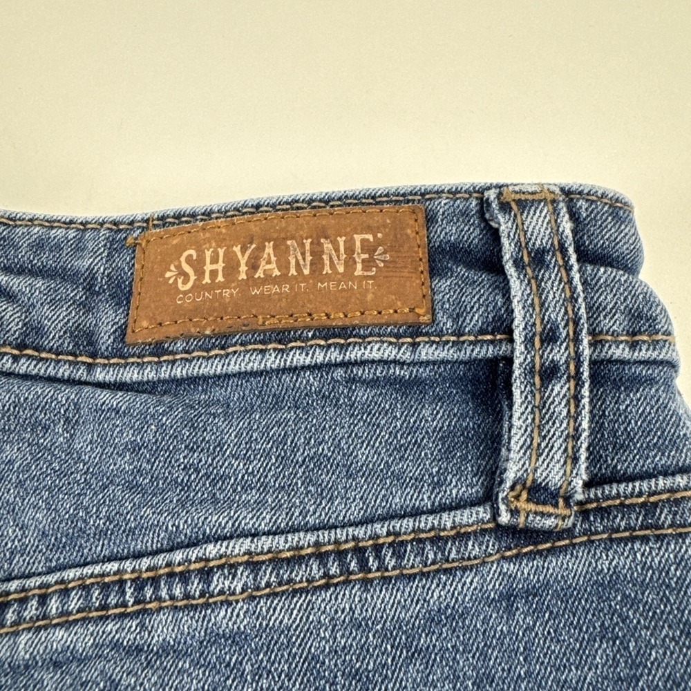 Shyanne Denim Skirt Womens M Blue Western Mini Stretch Jean‎ Skirt - Picture 4 of 10